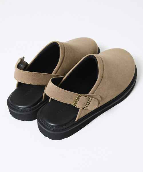 FREAK'S STORE(フリークスストア)の「限定展開 レザレットSW 2way クロッグサンダル / バックストラップ(サンダル・メンズ・ブラック/ベージュ・28.0cm/27.0cm/26.0cm/25.0cm/24.0cm/23.0cm)」の7枚目の写真