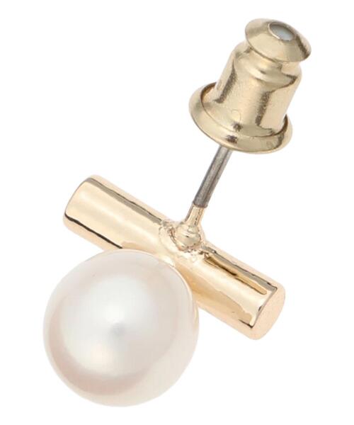 Te chichi（テチチ）の「パールバーピアス（ピアス（両耳用）・レディース・オフホワイト・F）」の3枚目の写真