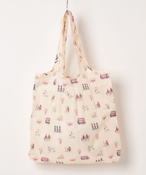 Cath Kidston(キャスキッドソン)の「フォルダウェイ ショッパー Queenies London(エコバッグ/サブバッグ・レディース・クリーム・FREE)」の5枚目の写真