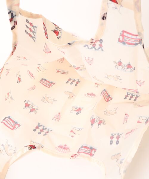 Cath Kidston(キャスキッドソン)の「フォルダウェイ ショッパー Queenies London(エコバッグ/サブバッグ・レディース・クリーム・FREE)」の7枚目の写真