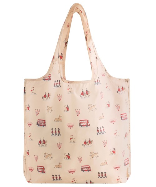 Cath Kidston(キャスキッドソン)の「フォルダウェイ ショッパー Queenies London(エコバッグ/サブバッグ・レディース・クリーム・FREE)」の4枚目の写真