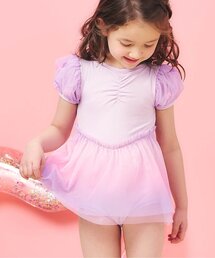 apres les cours | 【UVカット】オーロラチュールワンピース水着_ジュニア対応(水着)