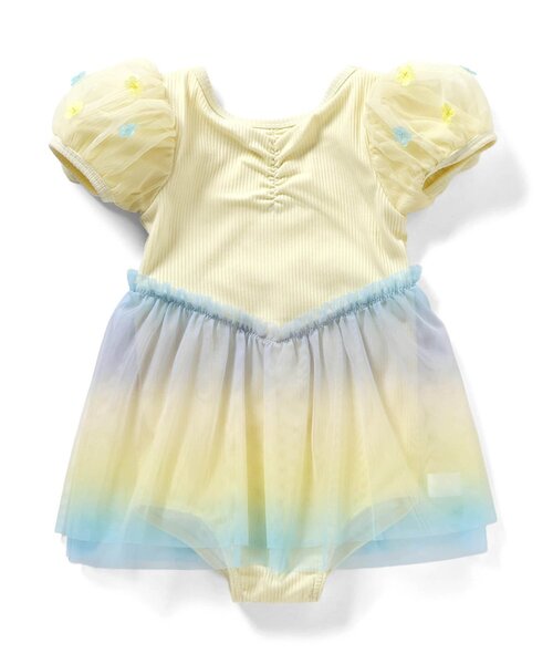 apres les cours（アプレレクール）の「【UVカット】オーロラチュールワンピース水着_ジュニア対応（水着・キッズ・イエロー/ラベンダー・80/90/100/110/120/130/140）」の16枚目の写真