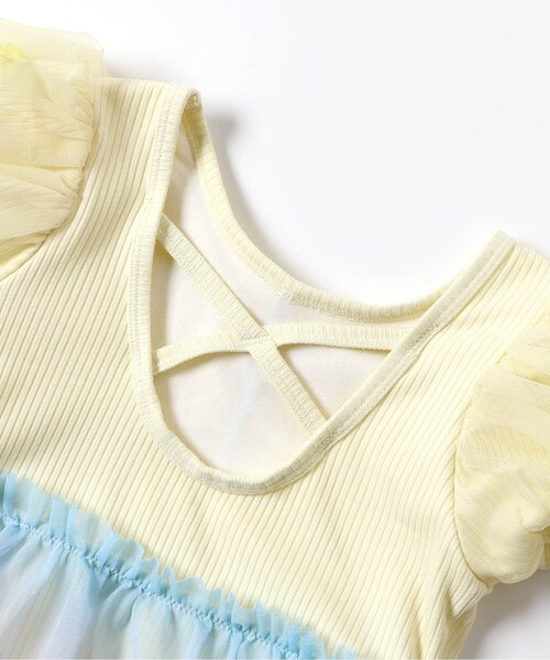 apres les cours（アプレレクール）の「【UVカット】オーロラチュールワンピース水着_ジュニア対応（水着・キッズ・イエロー/ラベンダー・80/90/100/110/120/130/140）」の19枚目の写真