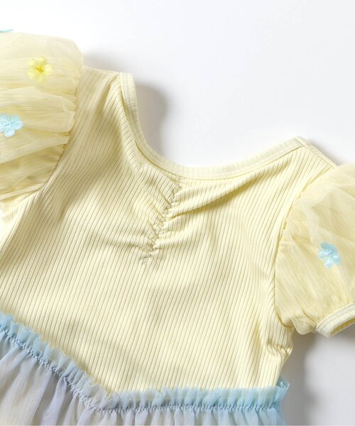 apres les cours（アプレレクール）の「【UVカット】オーロラチュールワンピース水着（水着・キッズ・イエロー/ラベンダー・80/90/100/110/120/130/140）」の21枚目の写真
