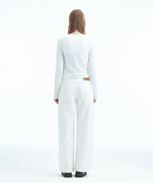 Rest&Recreation(レストアンドレクリエーション)の「TIE LONG SLEEVE TOP - WHITE(Tシャツ/カットソー・レディース・その他・ONE)」の5枚目の写真