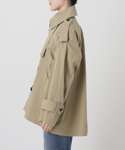 Spick & Span(スピックアンドスパン)の「《一部店舗+WEB限定》Glyph Short Trench Blouson(トレンチコート・レディース・ベージュ・FREE)」の5枚目の写真