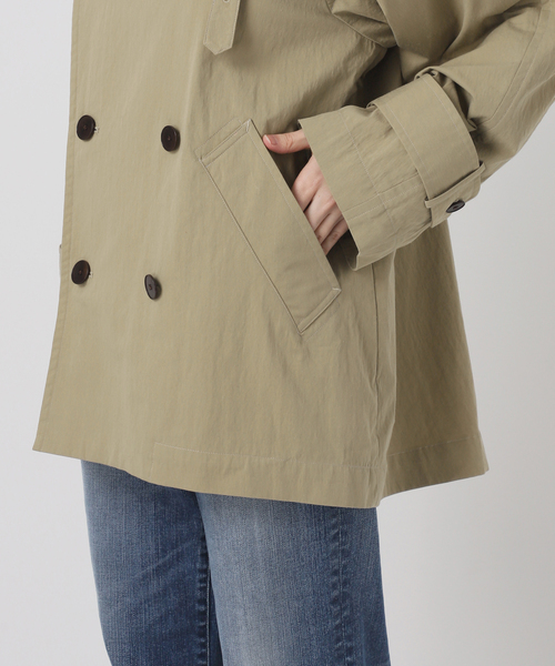 Spick & Span(スピックアンドスパン)の「《一部店舗+WEB限定》Glyph Short Trench Blouson(トレンチコート・レディース・ベージュ・FREE)」の9枚目の写真
