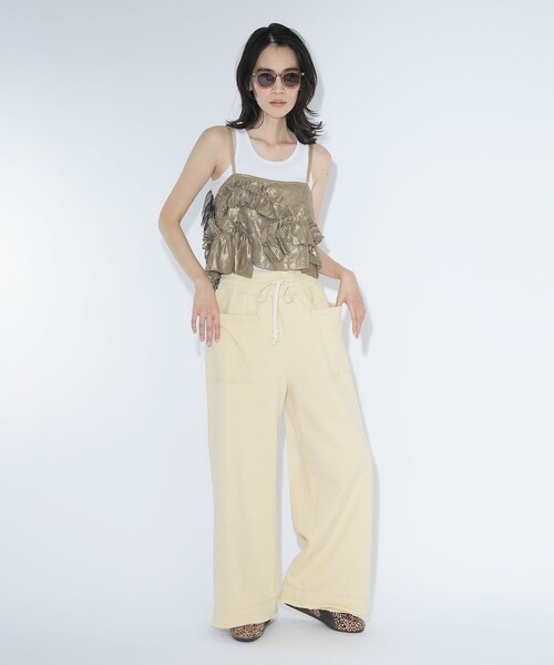 BEAMS BOY(ビームスボーイ)の「maturely / リネンフリル アンド チュール キャミソール(シャツ/ブラウス・レディース・シルバー/ゴールド・ONE SIZE)」の14枚目の写真