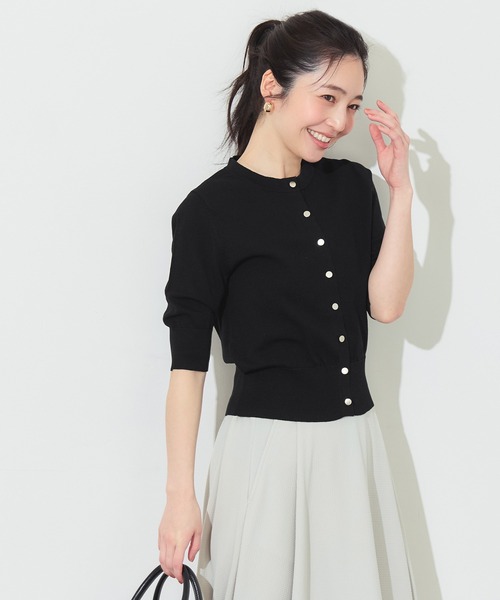 coca（coca）（コカ）の「＼再入荷／ UVカット半袖カーディガン（カーディガン/ボレロ・レディース・アイボリー/ブラック・S/M/L）」の14枚目の写真