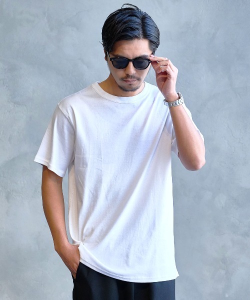 JEMORGAN（ジェーイーモーガン）の「『JEMORGAN LONG JOHNS/ジェーイーモーガンロングジョーンズ』フライス半袖クルーTシャツ【+】（Tシャツ/カットソー・メンズ・チャコール/ブラック/杢グレー/オフホワイト・L/XL/M）」の2枚目の写真