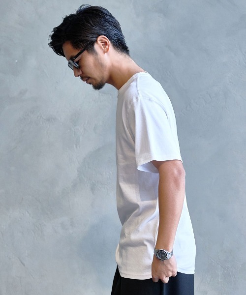 JEMORGAN（ジェーイーモーガン）の「『JEMORGAN LONG JOHNS/ジェーイーモーガンロングジョーンズ』フライス半袖クルーTシャツ【+】（Tシャツ/カットソー・メンズ・チャコール/ブラック/杢グレー/オフホワイト・L/XL/M）」の6枚目の写真