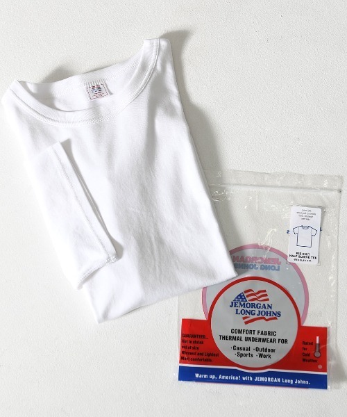 JEMORGAN（ジェーイーモーガン）の「『JEMORGAN LONG JOHNS/ジェーイーモーガンロングジョーンズ』フライス半袖クルーTシャツ【+】（Tシャツ/カットソー・メンズ・チャコール/ブラック/杢グレー/オフホワイト・L/XL/M）」の13枚目の写真