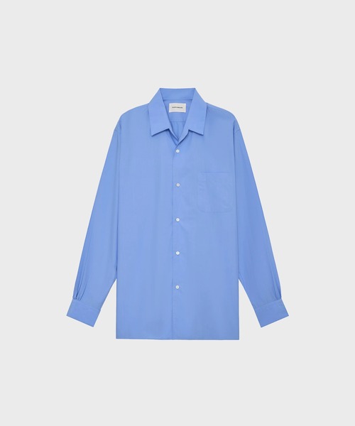 markaware（マーカウェア）の「【MARKAWARE】ITALIAN OPEN COLLAR SHIRT(オーガニックGIZA80/1タイプライター / イタリアンオープンカラーシャツ)（シャツ/ブラウス・メンズ・イエロー/ライトブルー・2）」の2枚目の写真