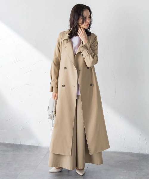 LAUTREAMONT(ロートレアモン)の「スーパーワイドチノパンツ≪花粉防止/撥水≫(チノパンツ・レディース・ネイビー/ベージュ・9号/7号)」の18枚目の写真