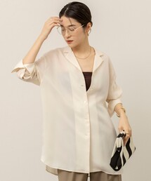 MAQWEL（マクウェル）の「《セットアップ対応》【MAQWEL/マクウェル】ウォッシャブルサテンシャツ（シャツ/ブラウス）」