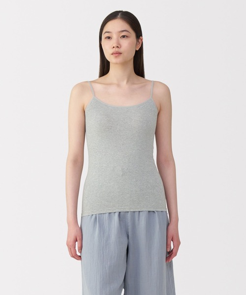無印良品（ムジルシリョウヒン）の「婦人　ストレッチキャミソール（インナーウェア/肌着・レディース・ブラック/グレー/ホワイト・S/M/L/XL）」の3枚目の写真