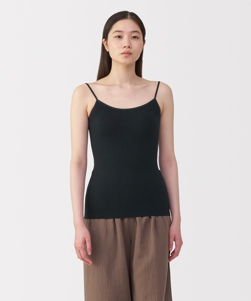 無印良品（ムジルシリョウヒン）の「婦人　ストレッチキャミソール（インナーウェア/肌着・レディース・ブラック/グレー/ホワイト・S/M/L/XL）」の2枚目の写真
