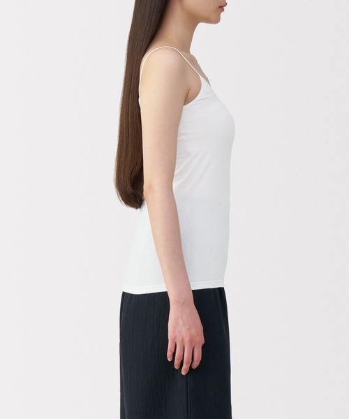 無印良品（ムジルシリョウヒン）の「婦人　ストレッチキャミソール（インナーウェア/肌着・レディース・ブラック/グレー/ホワイト・S/M/L/XL）」の10枚目の写真