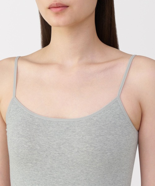 無印良品（ムジルシリョウヒン）の「婦人　ストレッチキャミソール（インナーウェア/肌着・レディース・ブラック/グレー/ホワイト・S/M/L/XL）」の14枚目の写真