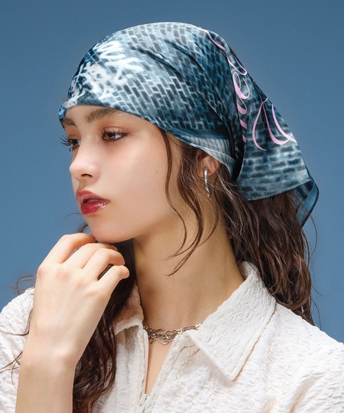 SCRIPT LOGO SCARF（バンダナ/スカーフ）｜X-girl（エックスガール）の