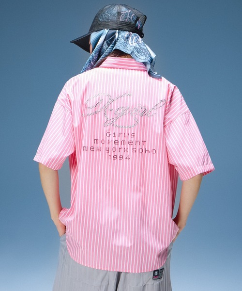 X-girl(エックスガール)の「SCRIPT LOGO SCARF(バンダナ/スカーフ・レディース・ブラック/カモフラージュ・ONE SIZE)」の9枚目の写真