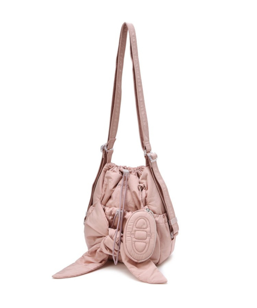 athe（アテ）の「[RUBAN] ピンクリボン プチバックパック兼ショルダーバッグ MINI AABA6E941P2（ショルダーバッグ・レディース・ピンク・FREE）」の2枚目の写真