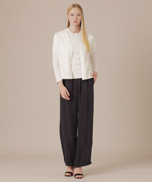 MACKINTOSH LONDON（マッキントッシュ ロンドン）の「ハイツイストコットンニットカーディガン（カーディガン/ボレロ・レディース・ブラック/イエロー/パープル系その他/ホワイト系その他・38/40）」の5枚目の写真