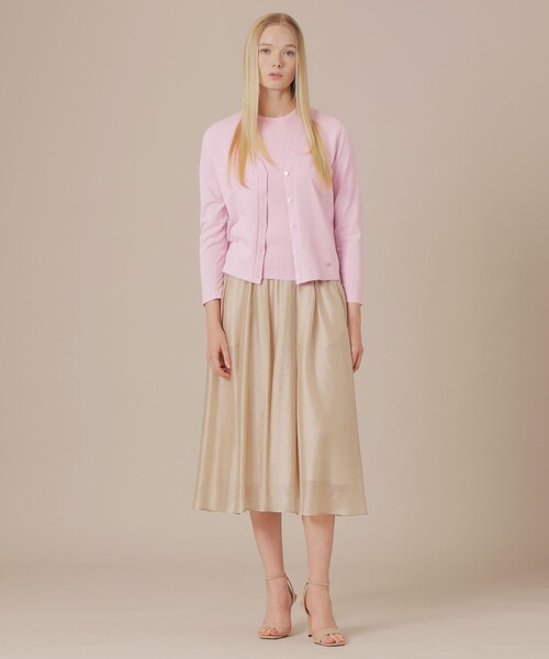 MACKINTOSH LONDON（マッキントッシュ ロンドン）の「ハイツイストコットンニットカーディガン（カーディガン/ボレロ・レディース・ブラック/イエロー/パープル系その他/ホワイト系その他・38/40）」の7枚目の写真