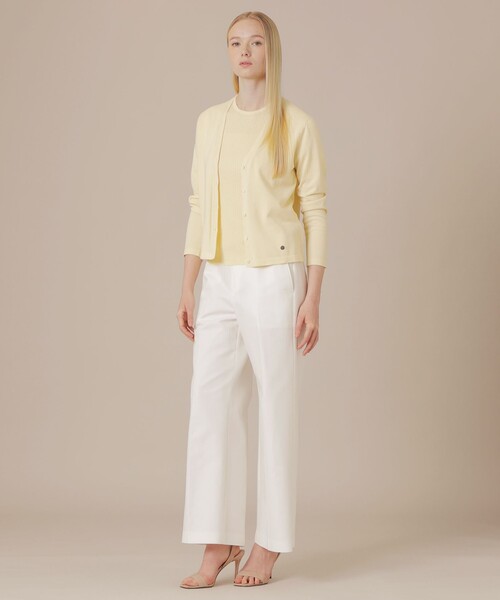 MACKINTOSH LONDON（マッキントッシュ ロンドン）の「ハイツイストコットンニットカーディガン（カーディガン/ボレロ・レディース・ブラック/イエロー/パープル系その他/ホワイト系その他・38/40）」の8枚目の写真