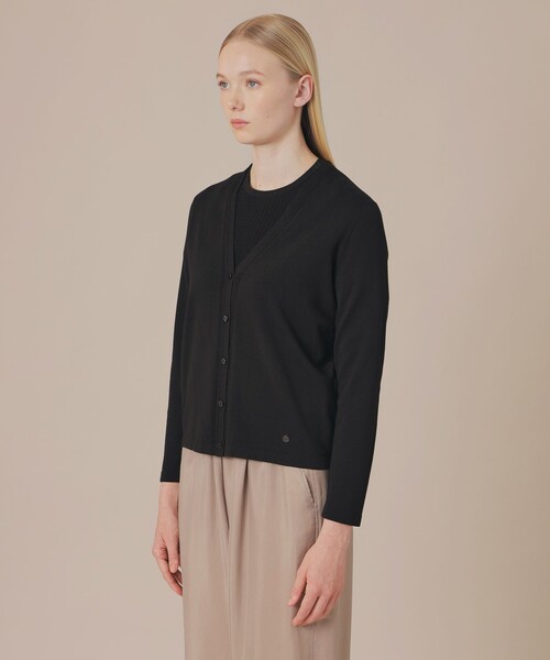 MACKINTOSH LONDON（マッキントッシュ ロンドン）の「ハイツイストコットンニットカーディガン（カーディガン/ボレロ・レディース・ブラック/イエロー/パープル系その他/ホワイト系その他・38/40）」の10枚目の写真