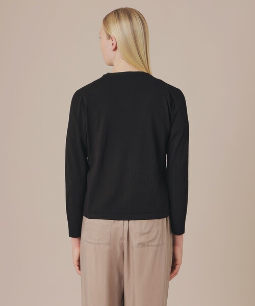 MACKINTOSH LONDON（マッキントッシュ ロンドン）の「ハイツイストコットンニットカーディガン（カーディガン/ボレロ・レディース・ブラック/イエロー/パープル系その他/ホワイト系その他・38/40）」の11枚目の写真