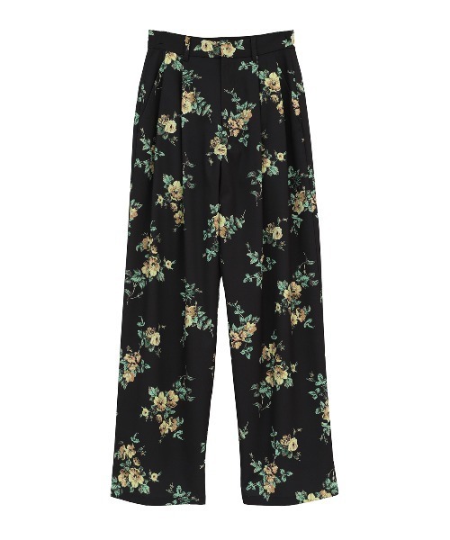 CLANE（クラネ）の「FLOWER TUCK PANTS（スラックス・レディース・ブラック/ベージュ・2/1/0）」の15枚目の写真