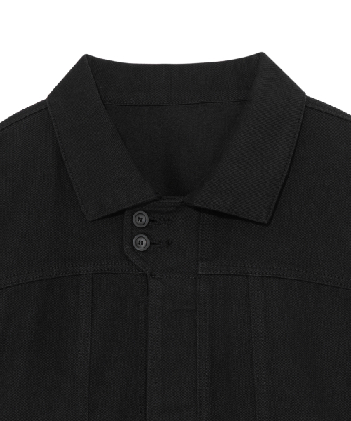 THECOLDESTMOMENT(ザコールデストモーメント)の「TCM double-button trucker jacket (black)(デニムジャケット・レディース・その他・SMALL/MEDIUM/LARGE)」の4枚目の写真