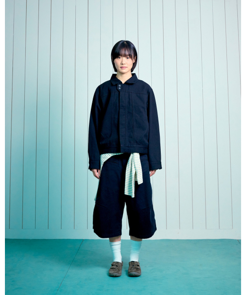 THECOLDESTMOMENT(ザコールデストモーメント)の「TCM double-button trucker jacket (black)(デニムジャケット・レディース・その他・SMALL/MEDIUM/LARGE)」の6枚目の写真