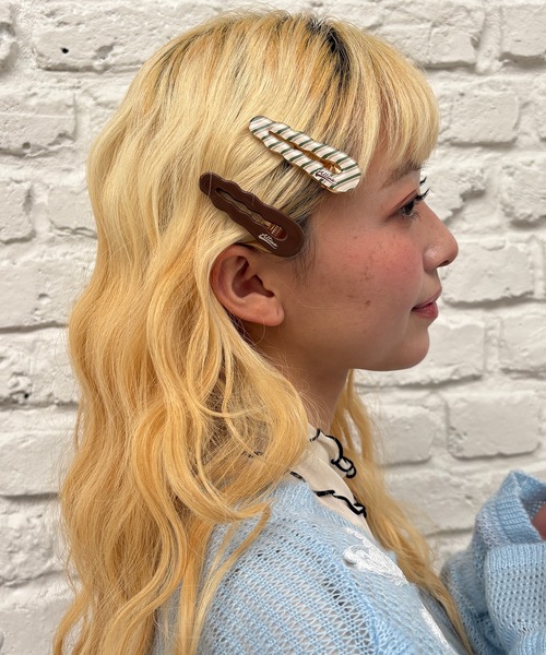 kutir(クティール)の「kutirlune/2セットヴィンテージライクヘアピン(ヘアピン・レディース・ダークブラウン/ボルドー/ピンク・FREE)」の6枚目の写真