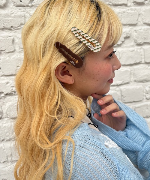 kutir(クティール)の「kutirlune/2セットヴィンテージライクヘアピン(ヘアピン・レディース・ダークブラウン/ボルドー/ピンク・FREE)」の7枚目の写真