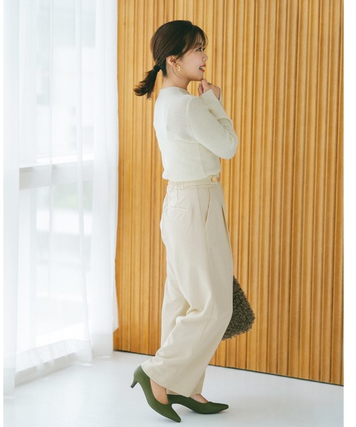 ウエストボタンマリンパンツ 【低身長・小柄女性】（その他パンツ
