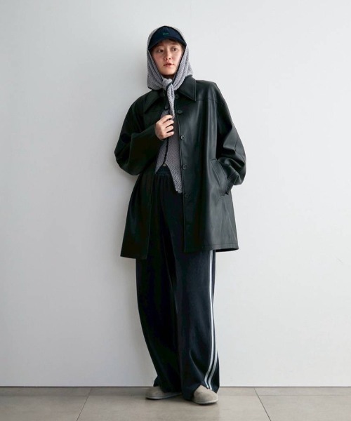 anuke（アンヌーク）の「Ecoleather Over Jacket（テーラードジャケット・レディース・ブラウン/ブラック・38inch/36inch）」の16枚目の写真
