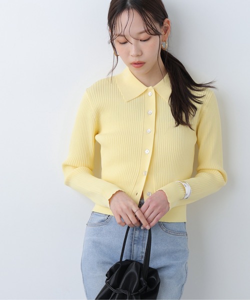 FREE'S MART（フリーズマート）の「◆〈ＭＦＭ〉きらきらボタンニット（ニット/セーター・レディース・ピンク/イエロー/ホワイト/ネイビー・FREE）」の7枚目の写真