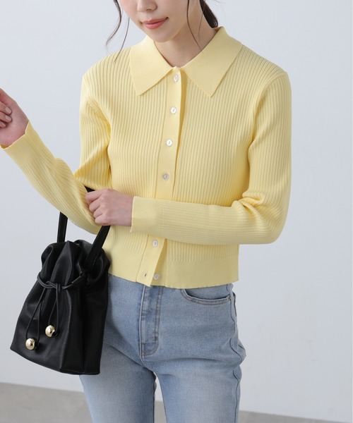 FREE'S MART（フリーズマート）の「◆〈ＭＦＭ〉きらきらボタンニット（ニット/セーター・レディース・ピンク/イエロー/ホワイト/ネイビー・FREE）」の8枚目の写真