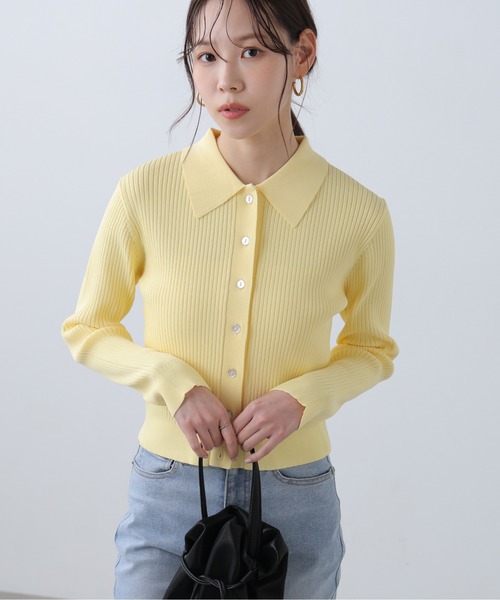 FREE'S MART（フリーズマート）の「◆〈ＭＦＭ〉きらきらボタンニット（ニット/セーター・レディース・ピンク/イエロー/ホワイト/ネイビー・FREE）」の10枚目の写真