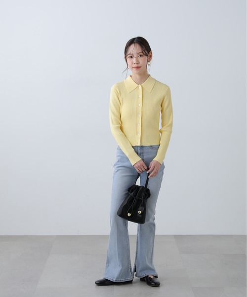 FREE'S MART（フリーズマート）の「◆〈ＭＦＭ〉きらきらボタンニット（ニット/セーター・レディース・ピンク/イエロー/ホワイト/ネイビー・FREE）」の12枚目の写真