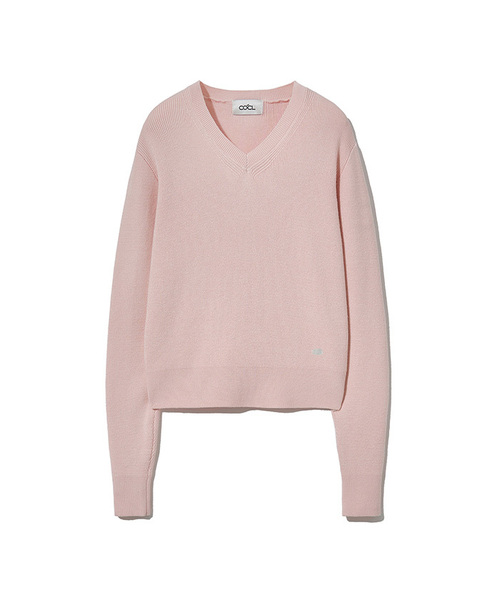 COSTUME O’CLOCK(コスチュームオクロック)の「ベーシックVネックリブニット 10カラー COWKT001(ニット/セーター・レディース・ブラック/ネイビー/グレー/レッド/アイボリー/ダークグレー/モカ/ベビーピンク/パープル/ミント・SMALL/MEDIUM)」の9枚目の写真