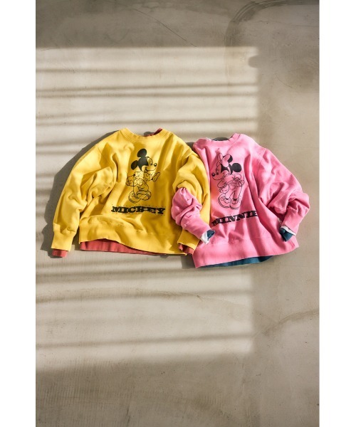 Disney SERIES CREATED by MUS（ディズニーシリーズクリエイテッドバイエムユーエス）の「MD MM MATCHING OUTFITS プルオーバー（スウェット・レディース・ブルー/イエロー/ピンク/レッド/グレー×ホワイト・FREE）」の7枚目の写真