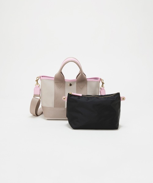 Breath TOPKAPI(ブレストプカピ)の「【Breath TOPKAPI】【26SS新色】SCOTCH GRAIN スコッチグレイン ネオレザー ミニ トートバッグ SS(ショルダー付き)(トートバッグ・レディース・グレー/ベージュ系その他2・FREE)」の9枚目の写真