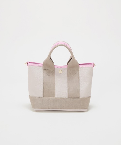 Breath TOPKAPI(ブレストプカピ)の「【Breath TOPKAPI】【26SS新色】SCOTCH GRAIN スコッチグレイン ネオレザー ミニ トートバッグ SS(ショルダー付き)(トートバッグ・レディース・グレー/ベージュ系その他2・FREE)」の10枚目の写真