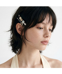 RANDOMOFF（ランダムオフ）の「Star button Mix hair Clip [beige]（ヘアピン）」