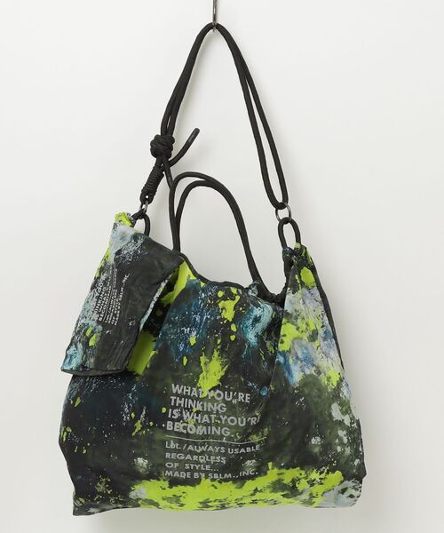 MASSIVE STORE（マッシブストア）の「【sublimeroe/サブライム】PAINT MARCHE & MINI BAG（トートバッグ・メンズ・オレンジ/イエロー/ブルー・FREE）」の20枚目の写真