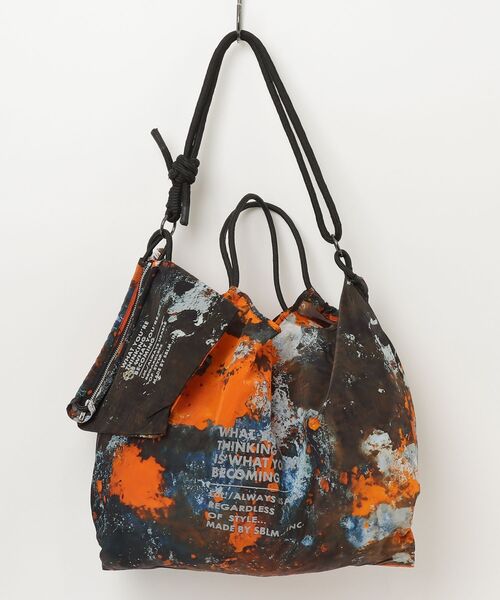 MASSIVE STORE（マッシブストア）の「【sublimeroe/サブライム】PAINT MARCHE & MINI BAG（トートバッグ・メンズ・オレンジ/イエロー/ブルー・FREE）」の19枚目の写真